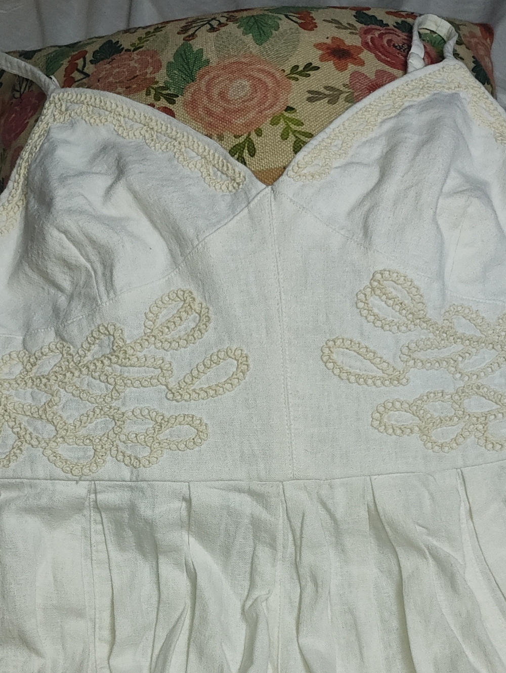 Christian Lacroix Long Strapless Embroidered Sundress